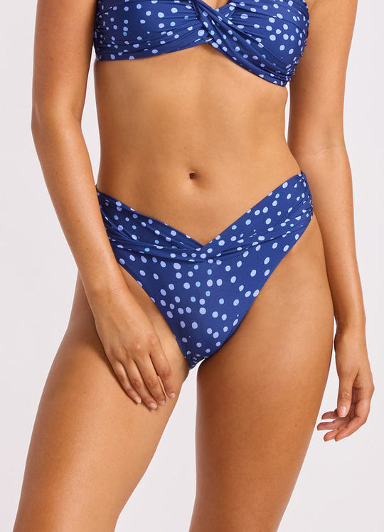 Dolce Dot Twist Band Mini Hipster - Classic Navy