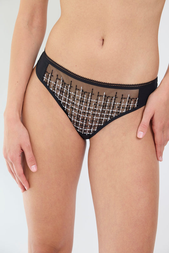 Back In Black Tanga Brief - Black