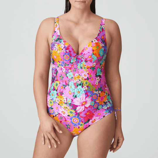 Najac Plunge Swimsuit - Floral Explosion