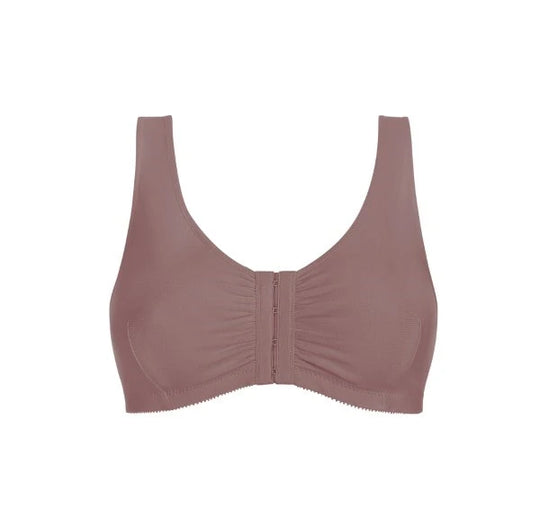Amoena Frances Front Fastening  - Dark Mauve