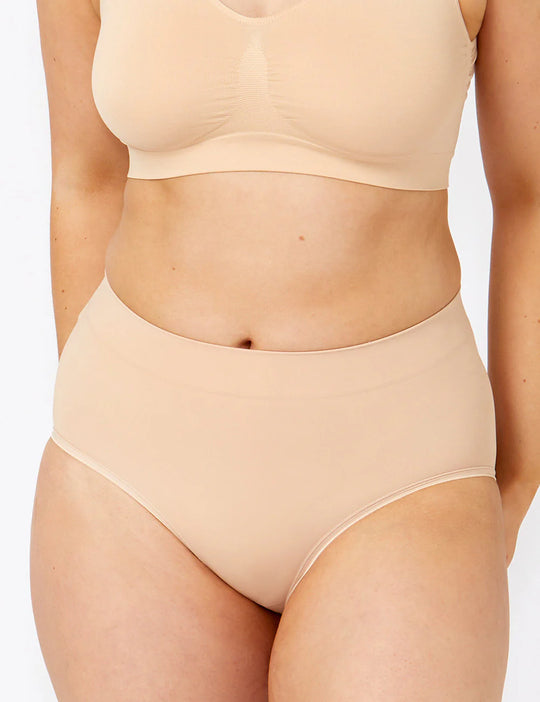 Powerlite Full Brief - Rose Beige