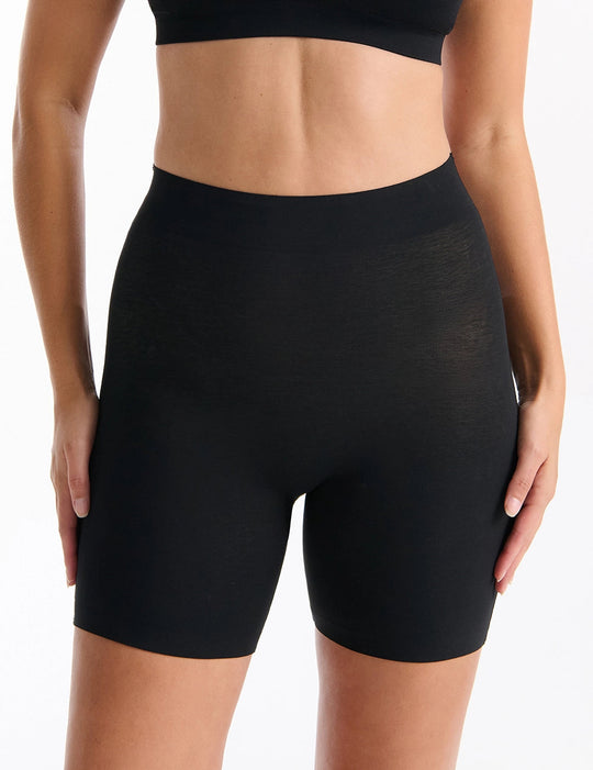 Thinvisible Cotton Waisted Short- Black