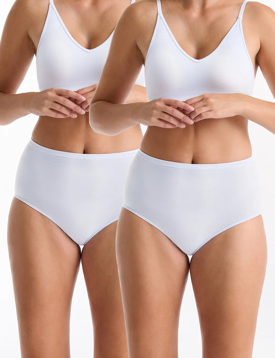 Pure Basics Full Brief 2Pk - Aura Blue