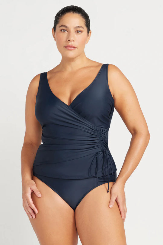 Hues Rembrant Tankini  - Navy