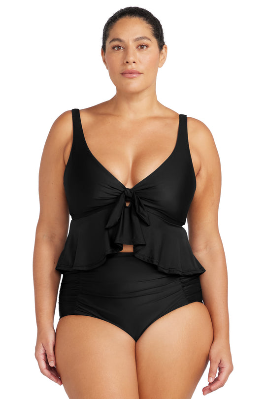 Hues Chagall Bikini Top - Black