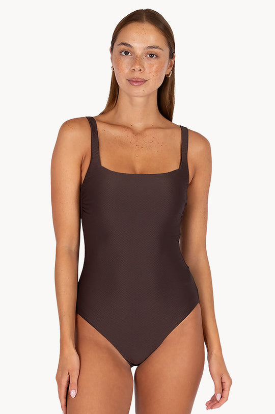 Rococco Square One Piece - Cocoa