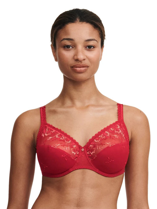 Every Curve Very Covering Underwired Bra Scarlet/Peach