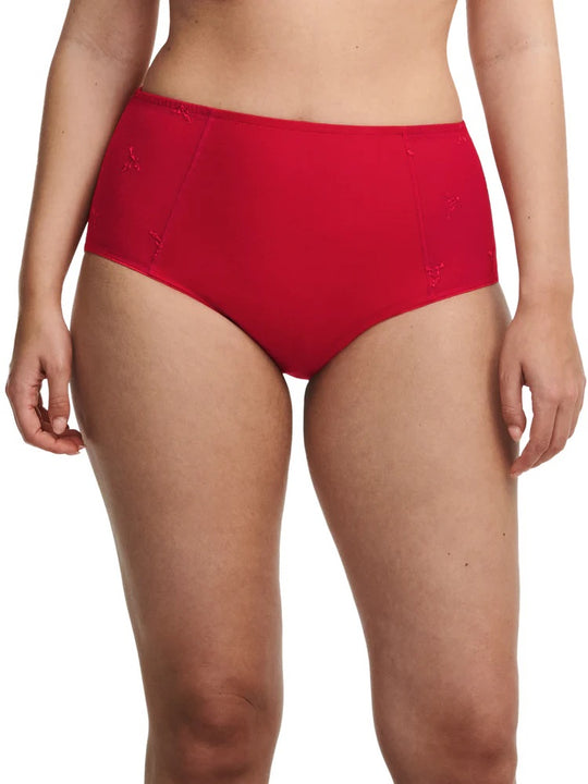 Every Curve High Waisted Support Full Brief Scarlet/Peach