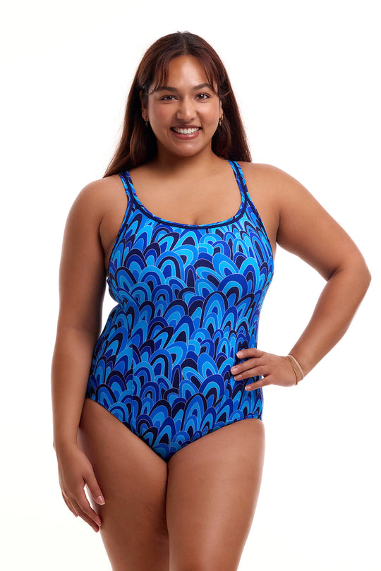 Locked In Lucy Printed One Piece - Hill Billy Blues