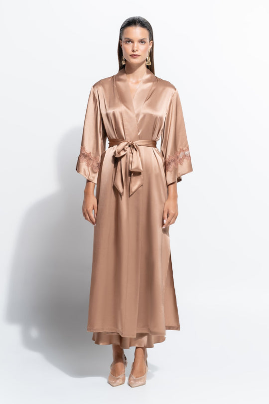 Gigi Long Robe - Mocha