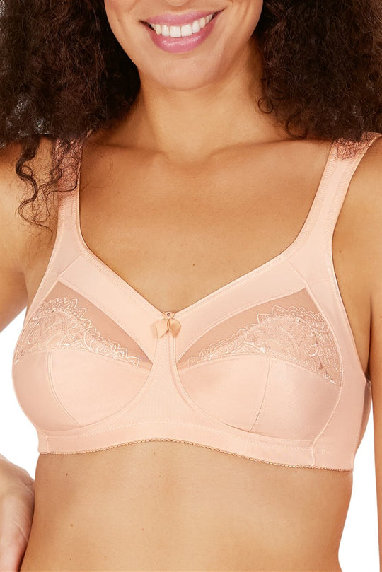 Isadora Blush Pocketed Bra - Blush