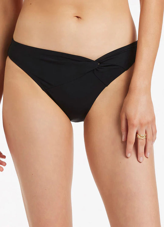 Jetset Twist Front Pant - Black