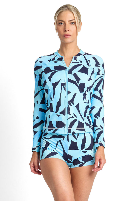 Mojito Long Sleeve Mastectomy Rashie - Navy