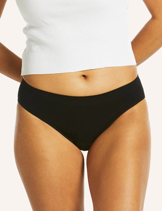Seamfree Period Bikini Brief - Black