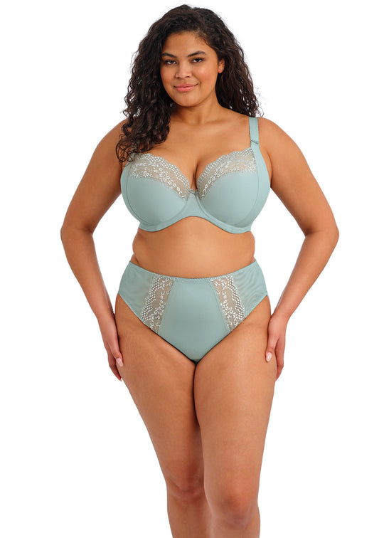 Lucie High Leg Brief - Mist
