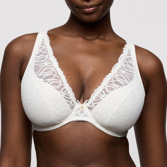 Salerno Half Padded Plunge Bra - Natural