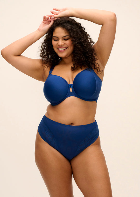 Nerina Underwire Moulded Spacer Bra - French Navy