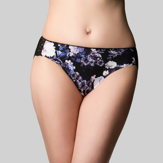 Precision Lace Bikini - Midnight Bloom