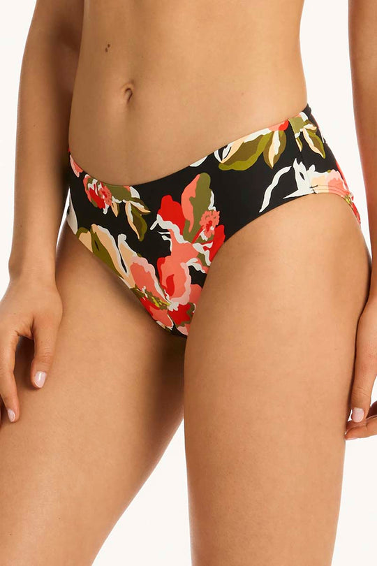 Juniper Mid Bikini Pant - Black