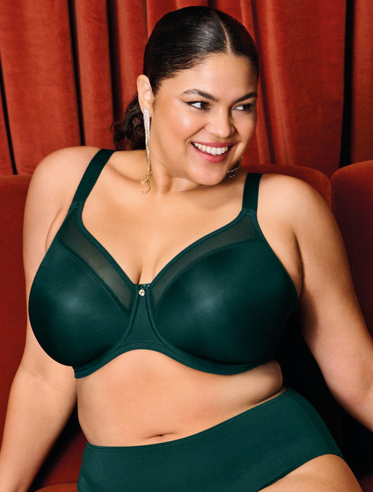 Smooth Underwire Bra - Deep Emerald