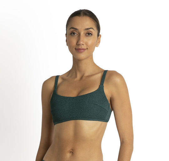 Wave Moulded Bralette - Hunter