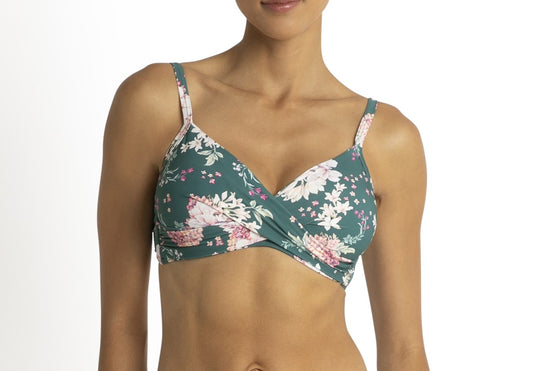 Notting Hill Twist Front Bralette - Spruce