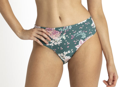 Notting Hill Ruched Mid Rise Pant - Spruce