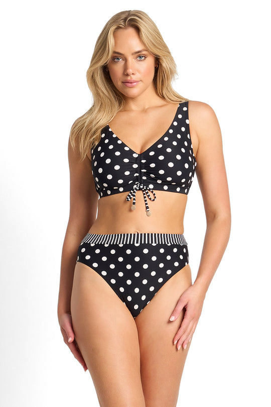 Seoul F/G Tie Bra - Black