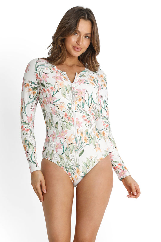 Camellia Seasport One Piece - White