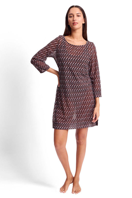 Madrid Mesh Tunic - Black