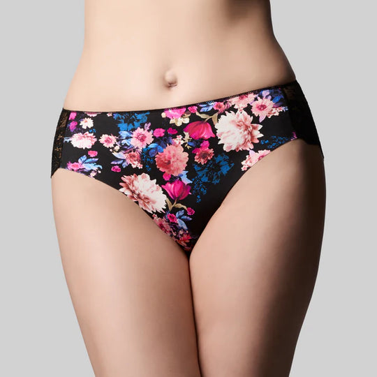 The Knicker Precision And Lace Hi Cut Brief - Cassandra