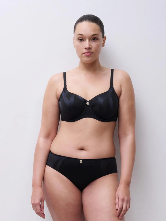 Glaze Covering Molded Bra - Black