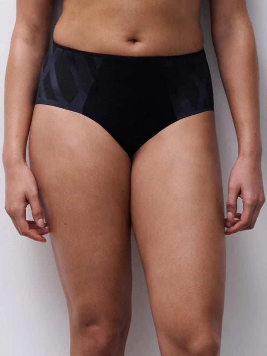 Glaze High Waisted Support Full Brief - Black