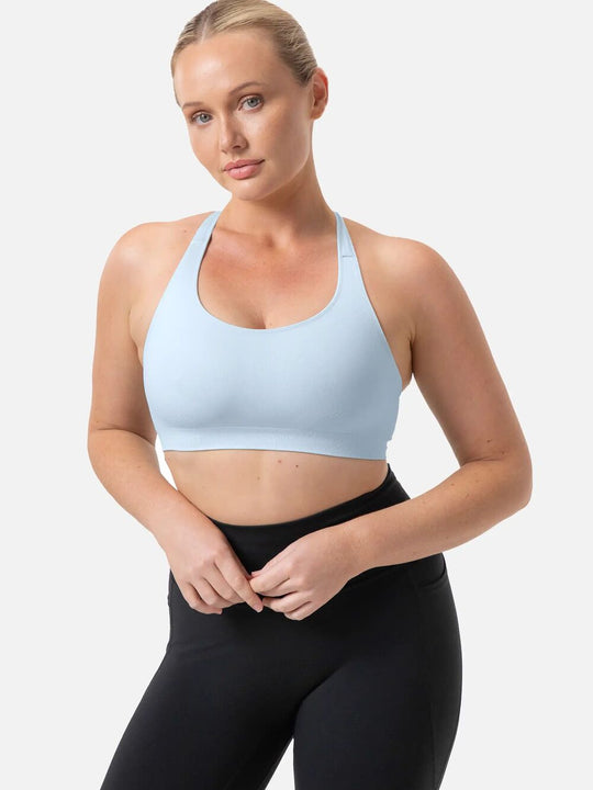 Triaction Ultra Seamfree Crop Top - Pure Blue