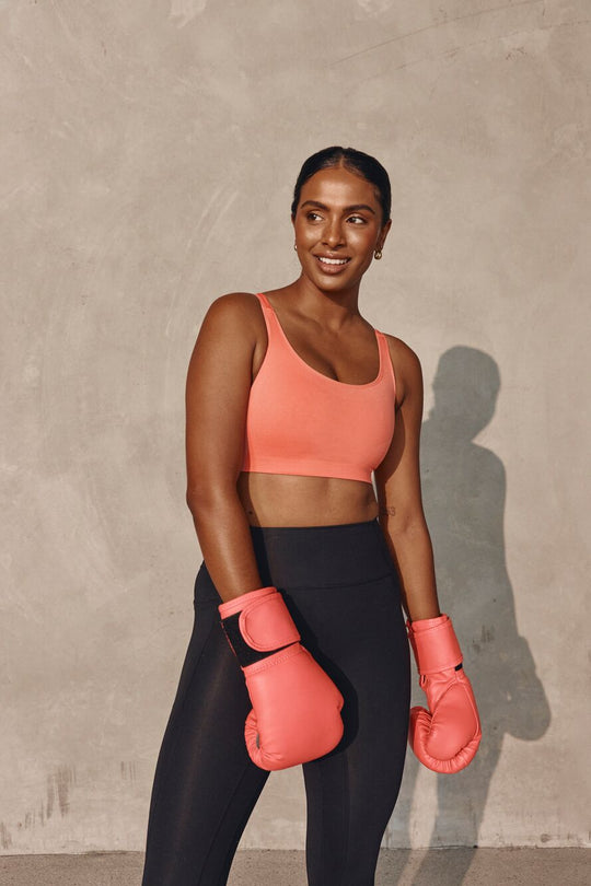 Triaction Ultra Seamfree Crop Top - Salsa