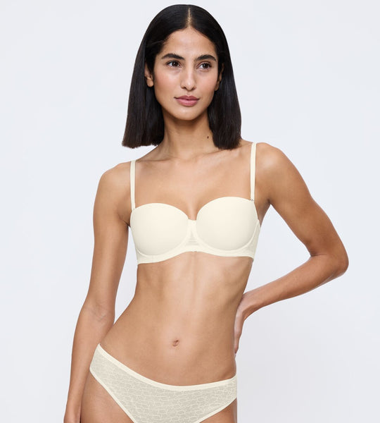Signature Sheer Wdp Strapless - Ecru White