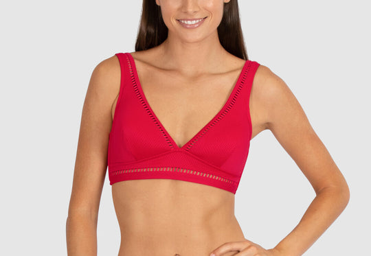 Rococco D/DD Long Line Top - Cherry