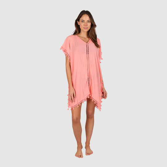 Moroccan Kaftan - Coral Sea