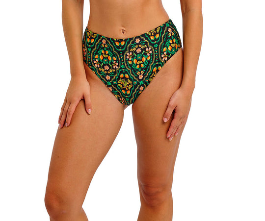 Sunset In Seville High Waist Bikini Brief - Santa Ana