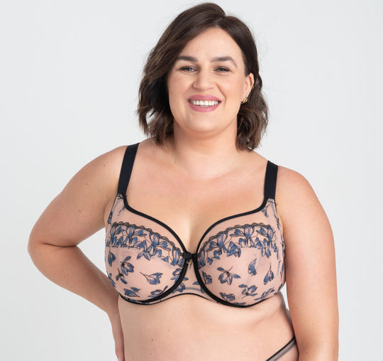 Layla Full Cup Side Support Bra - Tanzanite