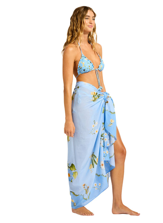 Modern Romance Sarong - Powder Blue