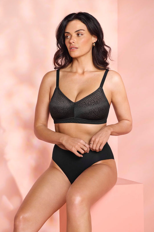 Back Appeal Non Wire Bra - Black