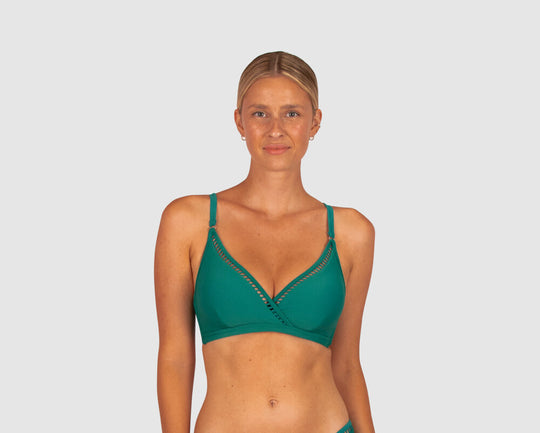 Rococco D-E Ladder Lace Bra - Jungle