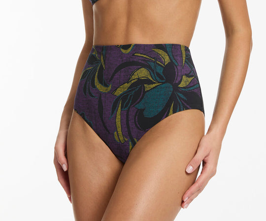 Midnight Tropical High Waist Pant - Amethyst