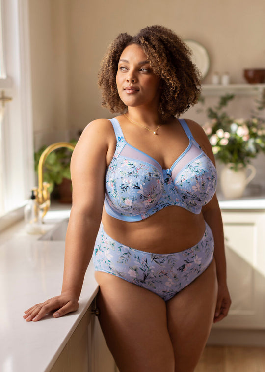 Kayla Banded Underwire Bra - Cornflower