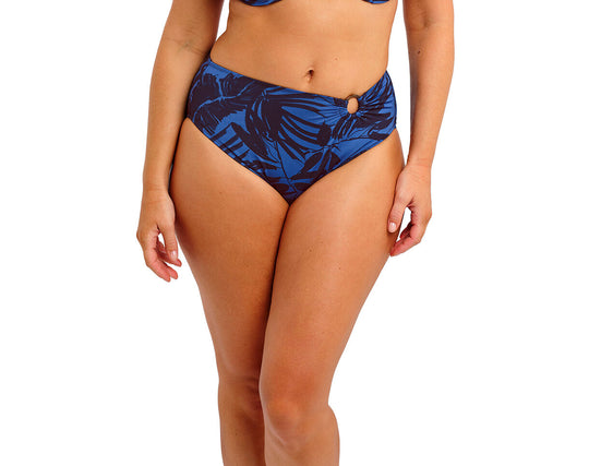Malabar Coast High Waist Bikini Brief - Midnight