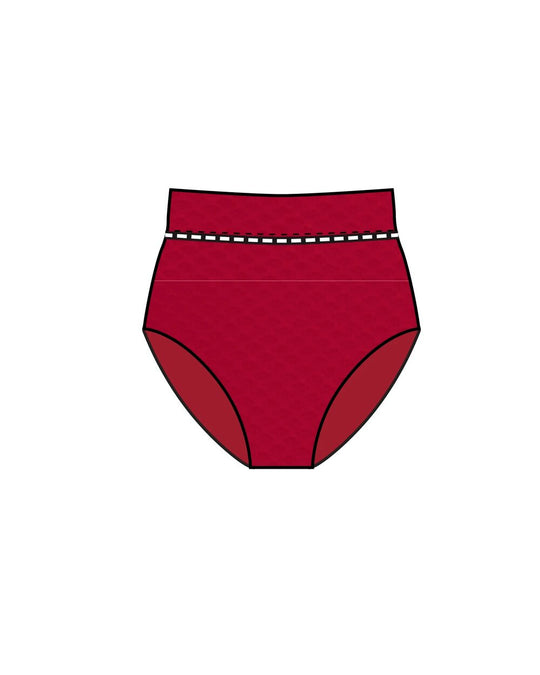 Rococco Lace High Waist - Cherry