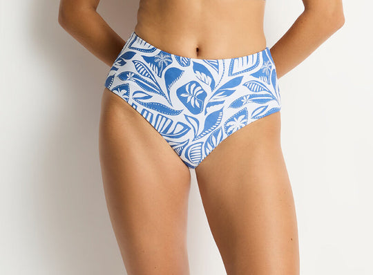 Reef Reversible High Waist Pant - Denim Blue