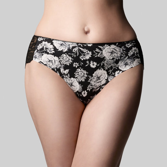 The Knicker Precision And Lace Hi Cut Brief - Italian Romance