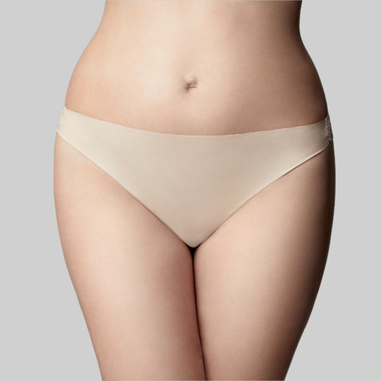 Precision And Lace G String - Nude